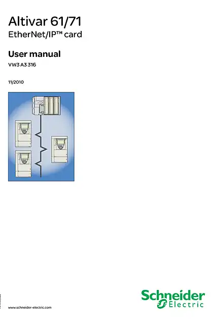 schneider施耐德ATV61_71 通讯卡 EtherNet_IP(带菊花链) (English) - VW3A3316